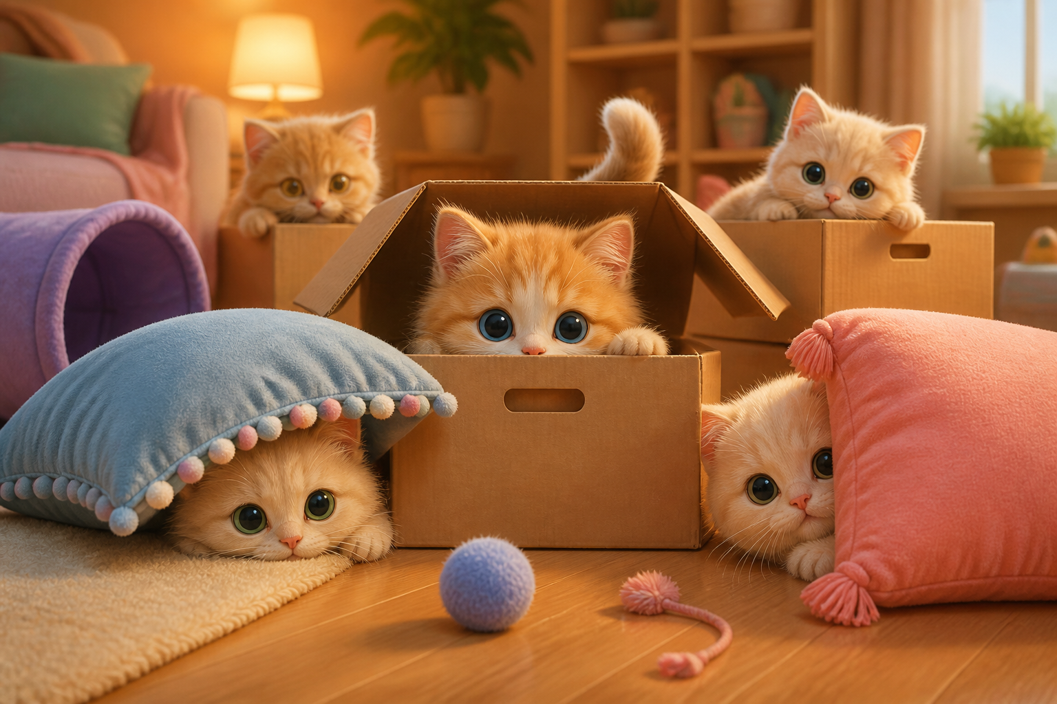 Kitten Hide And Seek
